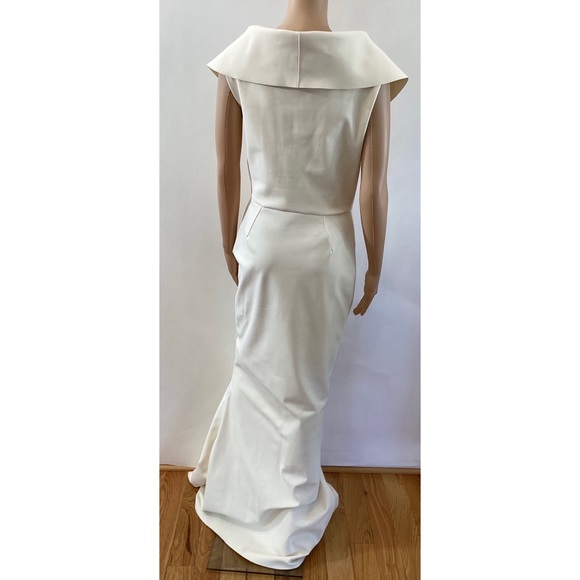 CHIARA BONI COCOON COLLAR TRUMPET GOWN - Picture 3 of 7